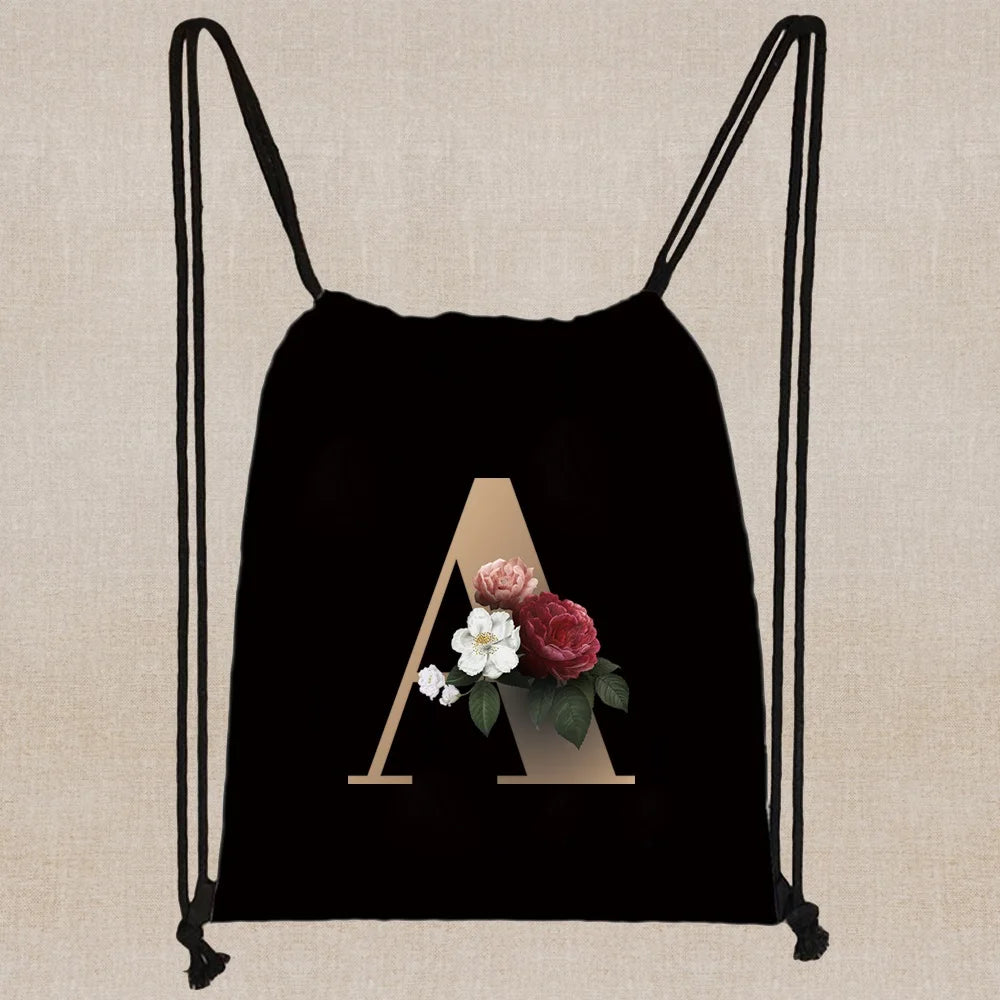 Leichter Kordelzug Rucksack aus Canvas 40x35 cm für Sport - Reisen