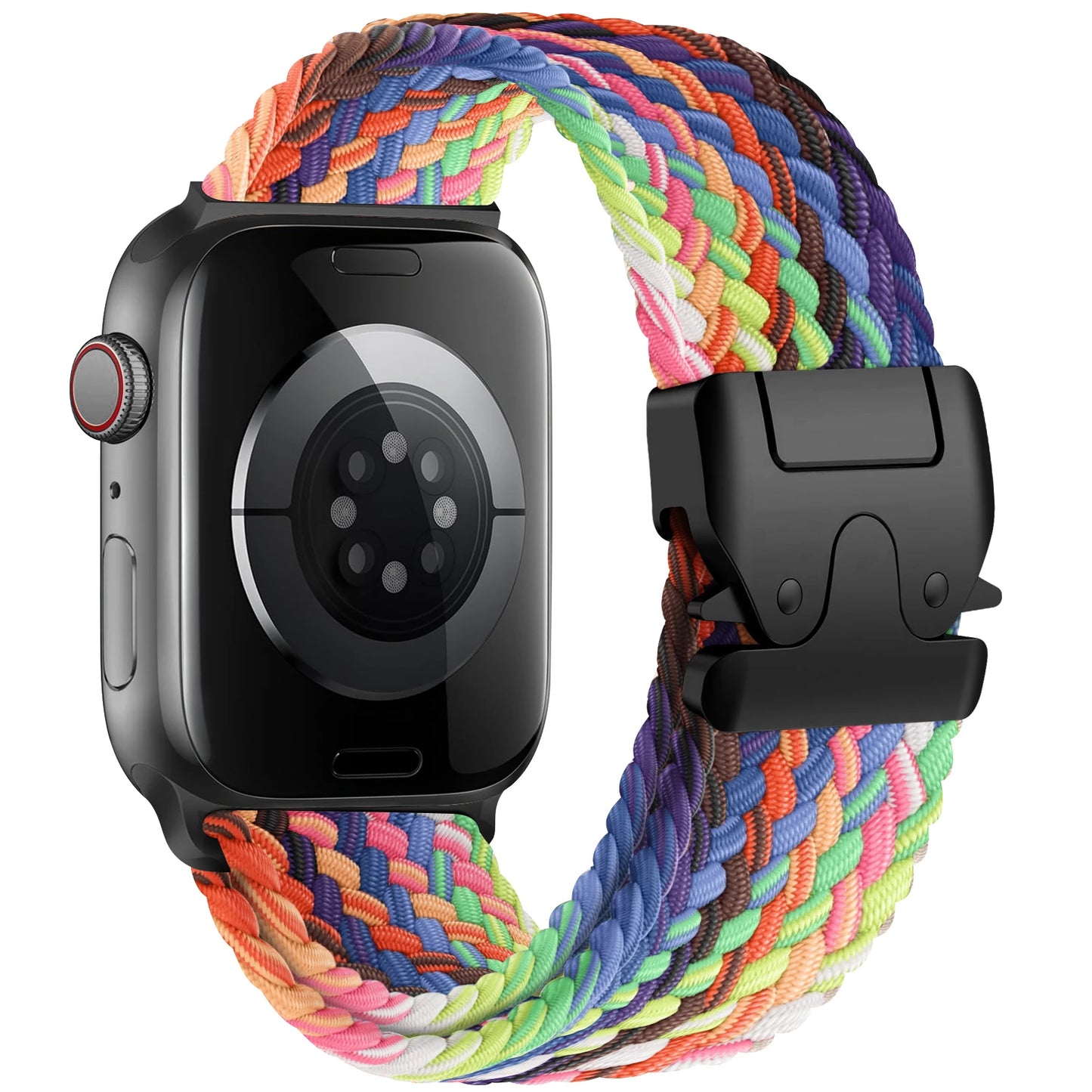 Geflochtenes Nylon Uhrenarmband Sport Ersatz für 41-49 mm Smartwatch