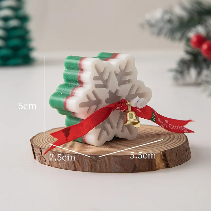 Weihnachts Schneeflocke Aromatherapie Kerze mit romantischer Atmosphäre