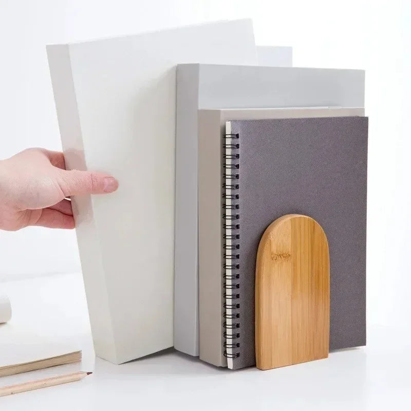 Stilvolle Holz Eisen Buchstütze für Büro und Schreibtisch