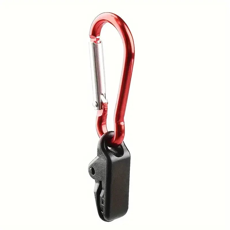20er Set winddichte Planenklemmen mit Karabinern – sicher - robust für Outdoor