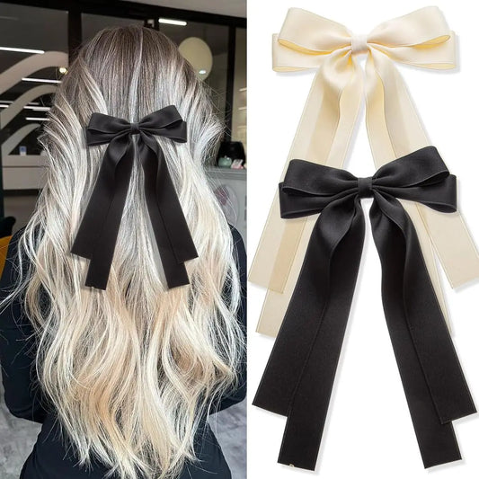 Elegante Schleifen Haarspange aus Satin für Damen und Mädchen