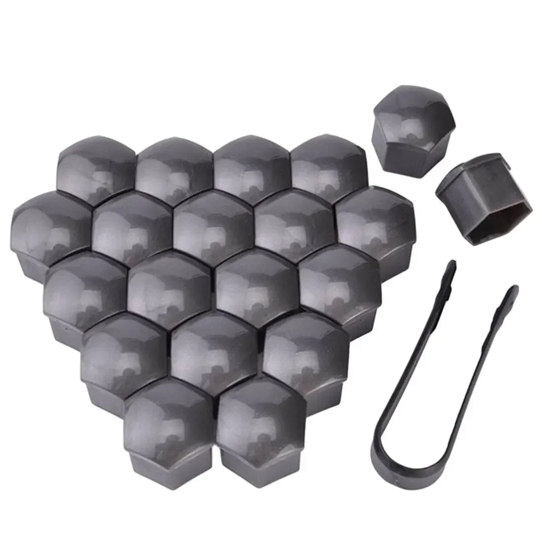 20er Set Radmutter Kappen Staubdicht 17mm 19mm 21mm Felgen Abdeckung