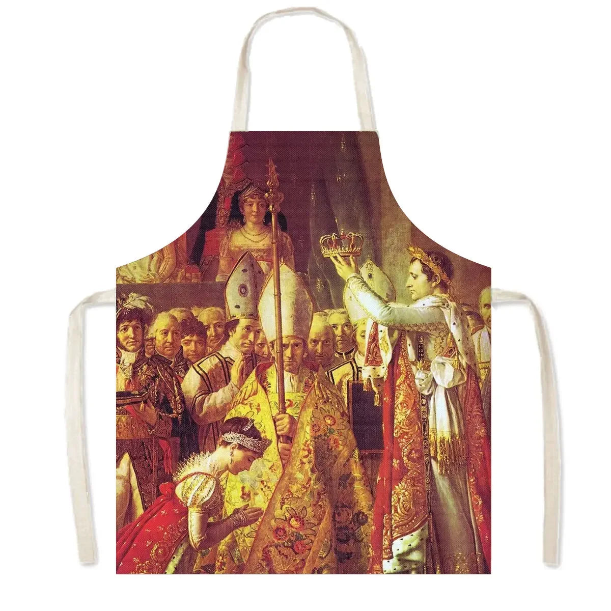 Napoleon Bonaparte Porträt Leinenschürze für Küche - Hausreinigung