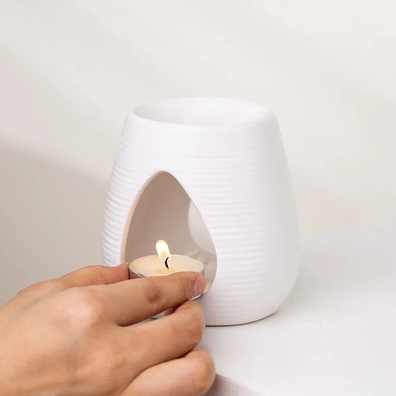 Schwarze Kerze ätherische Öl Lampe mit Weihrauch Brenner und Diffusor
