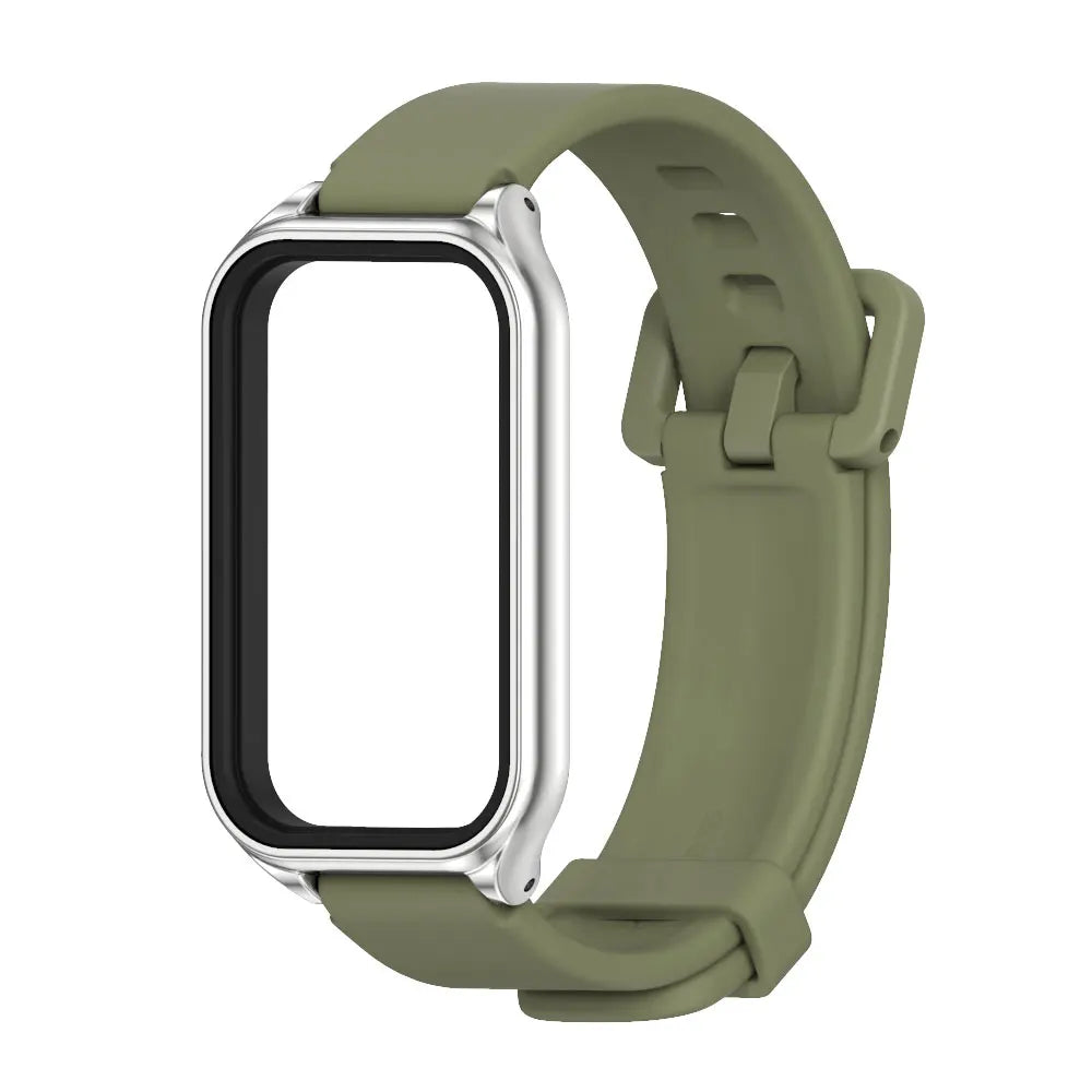 Silikon Armband Ersatz für Smart Band 8 9 mit Einstellbarer Länge