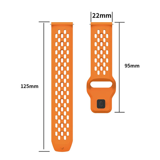 Atmungsaktives 22mm Silikon-Sportarmband für HUAWEI Smartwatches – Komfort - Style