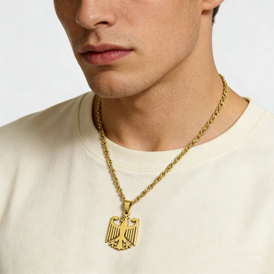 Trendige Edelstahl-Anhänger-Halskette im ethnischen Stil unisex - Yabubest - Home & More