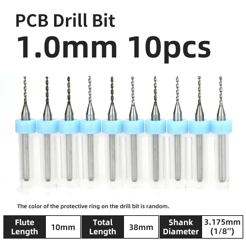 Präzisions Mikrobohrer Set Wolframkarbid für PCB Holz CNC 0.1-3.175mm