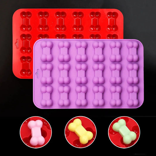 Silikonform Hundeknochen für Kekse Süßigkeiten und Backen vielseitig einsetzbar