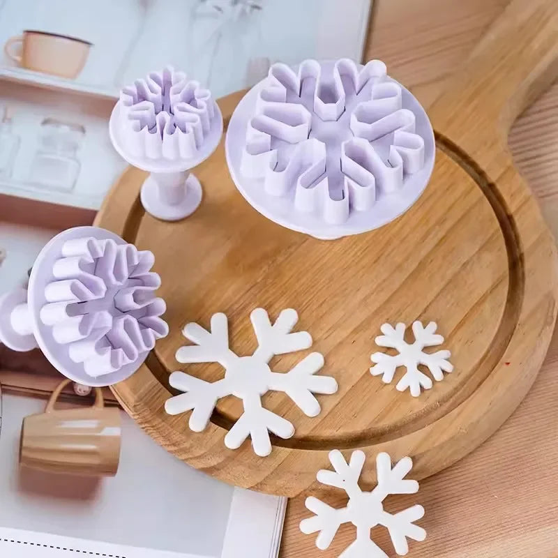 3-teiliges Fondant Fondant-Kuchendekorationsset aus Kunststoff
