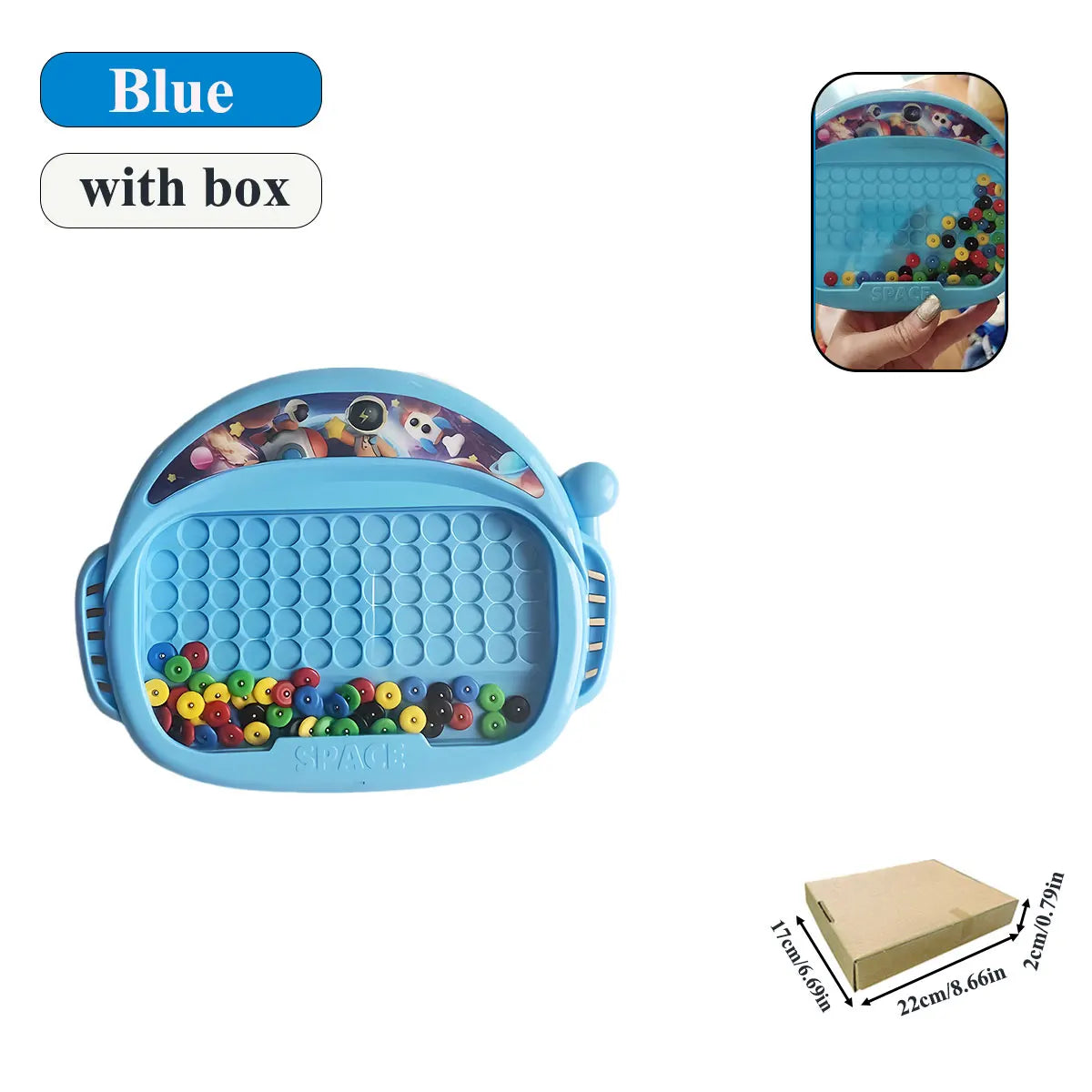 Kreatives Magnet-Doodle-Brett mit Stift - Perlen – Kinder 3-8 Jahre Lernspielzeug