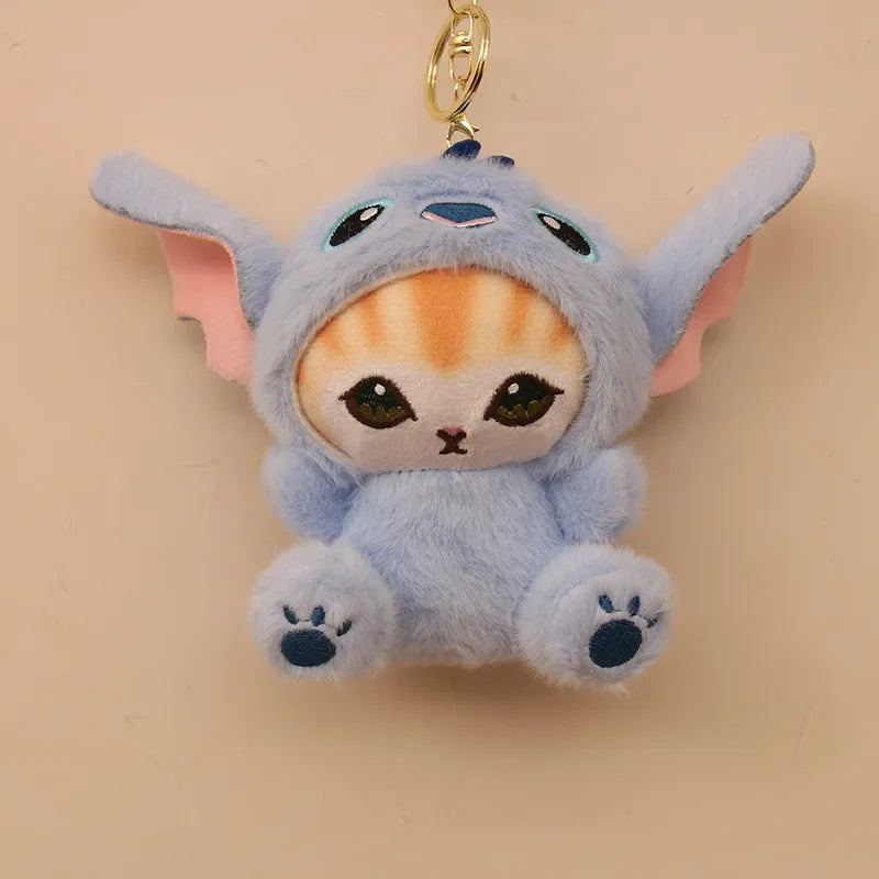 Niedlicher Kawaii Stitch Cat Plüschanhänger – Weich, Sicher - Perfektes Geschenk