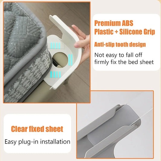 4er-Pack Bettlakenhalter – Rutschfeste Matratzen-Eckgurte, universell
