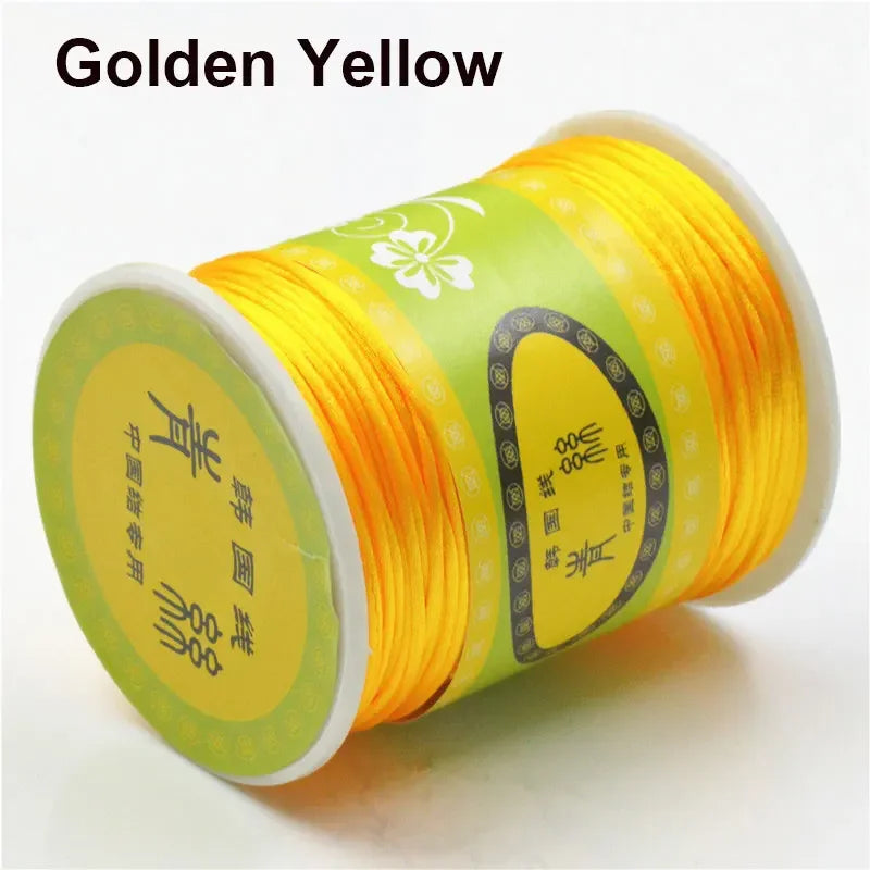 80m Rolle Nylon-Satin-Kordel 1,5mm für Makramee und Schmuckherstellung