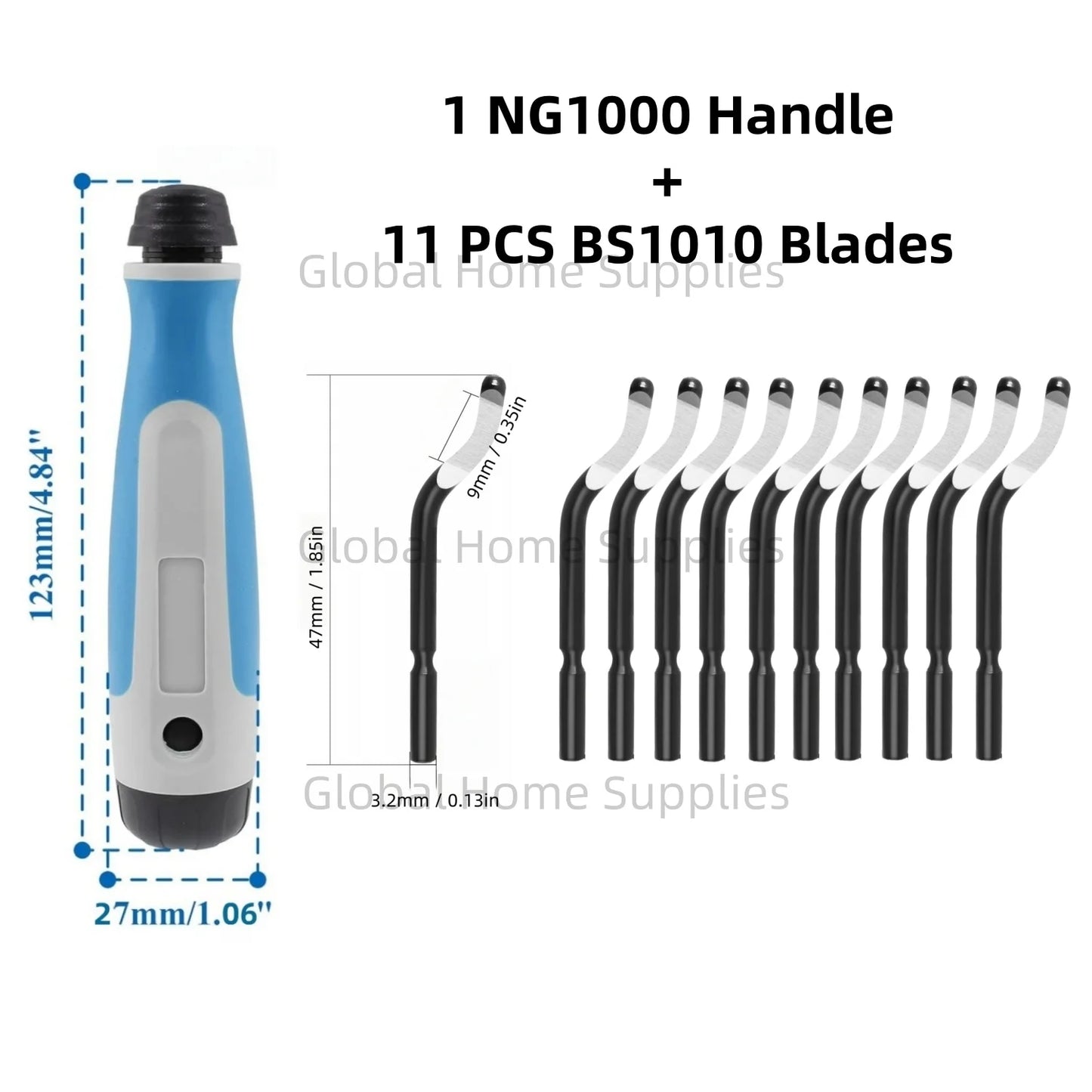 NG1000 Entgratungs-Reibahlenwerkzeug-Set mit Schwenkblättern für Sanitär