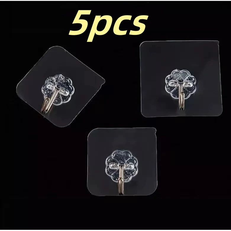 Starke Selbstklebende Transparente Haken für Küche Bad und Tür