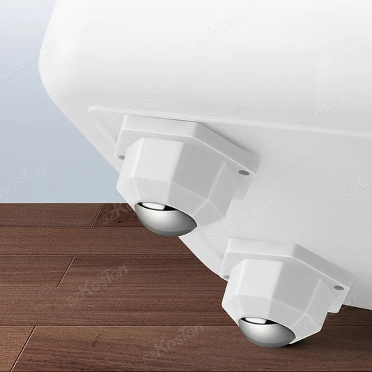 4er Set Möbelrollen, 200 KG Traglast, 360° drehbar, selbstklebend für DIY