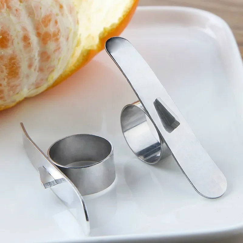 Hochwertiger Edelstahl Orangen-Schäler mit sicherem Griff für Haushalt