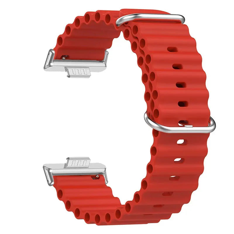 Flexibles Silikon-Sportarmband Ocean 20cm – Komfort - Style für Watch Fit 3 4 Pro