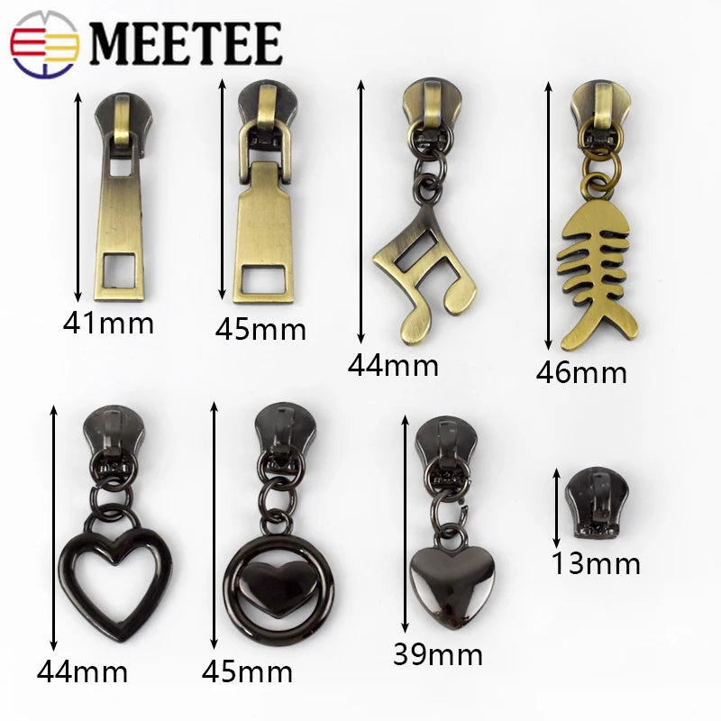 Reißverschlussschieber 5# Metall Packung 10 oder 20 Stück Reparaturset DIY