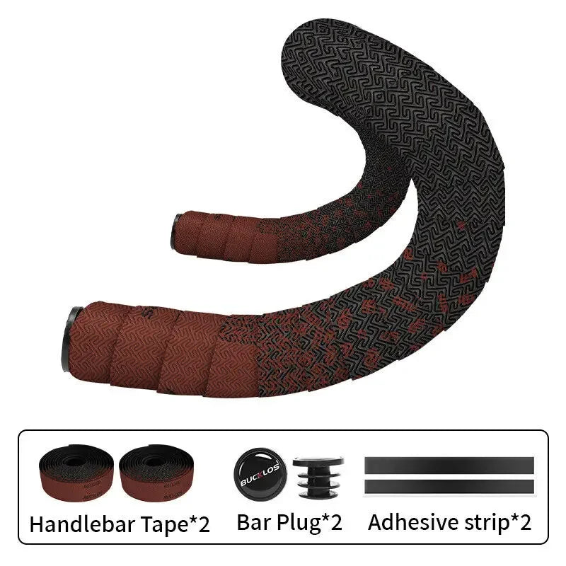 Stoßdämpfendes Rennrad-Lenkerband PU - EVA, ergonomisch, atmungsaktiv, nachtdunkelgrün
