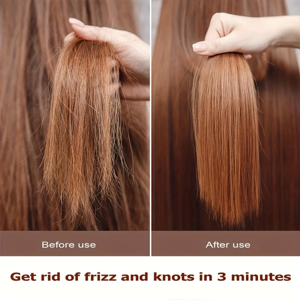 Haarbürste mit Wildschweinborsten Holzgriff Anti-Frizz Kopfhautmassage