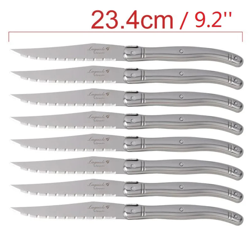 Elegantes Steakmesser Set aus Edelstahl für stilvolles Dinner zu Hause