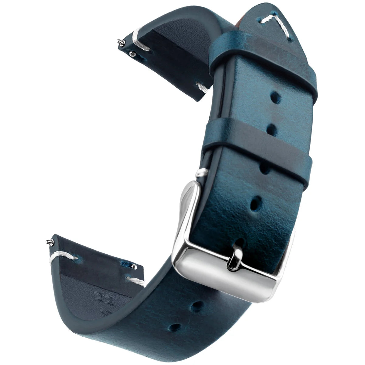 Wachs-Uhrenarmband aus echtem Leder mit Schnellverschluss in verschiedenen Größen