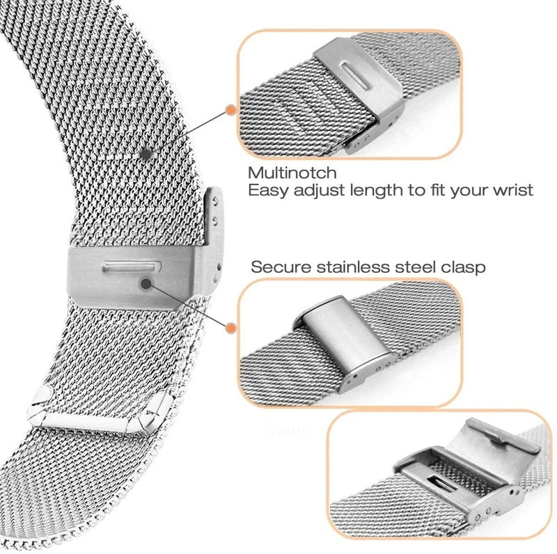 Elegantes Edelstahl-Armband für Huawei Watch 42/46mm – robust - zeitlos unisex
