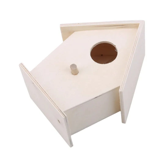 Mini Holz Vogelkäfig für Outdoor Deko im Garten