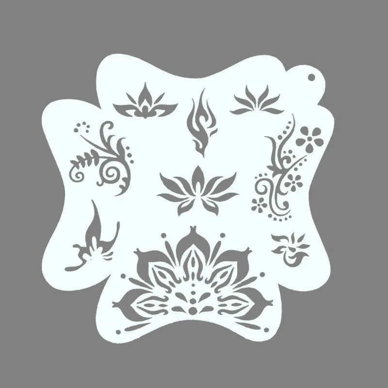 8er Set Gesichtsbemalungsschablonen für Kinder und Make-up