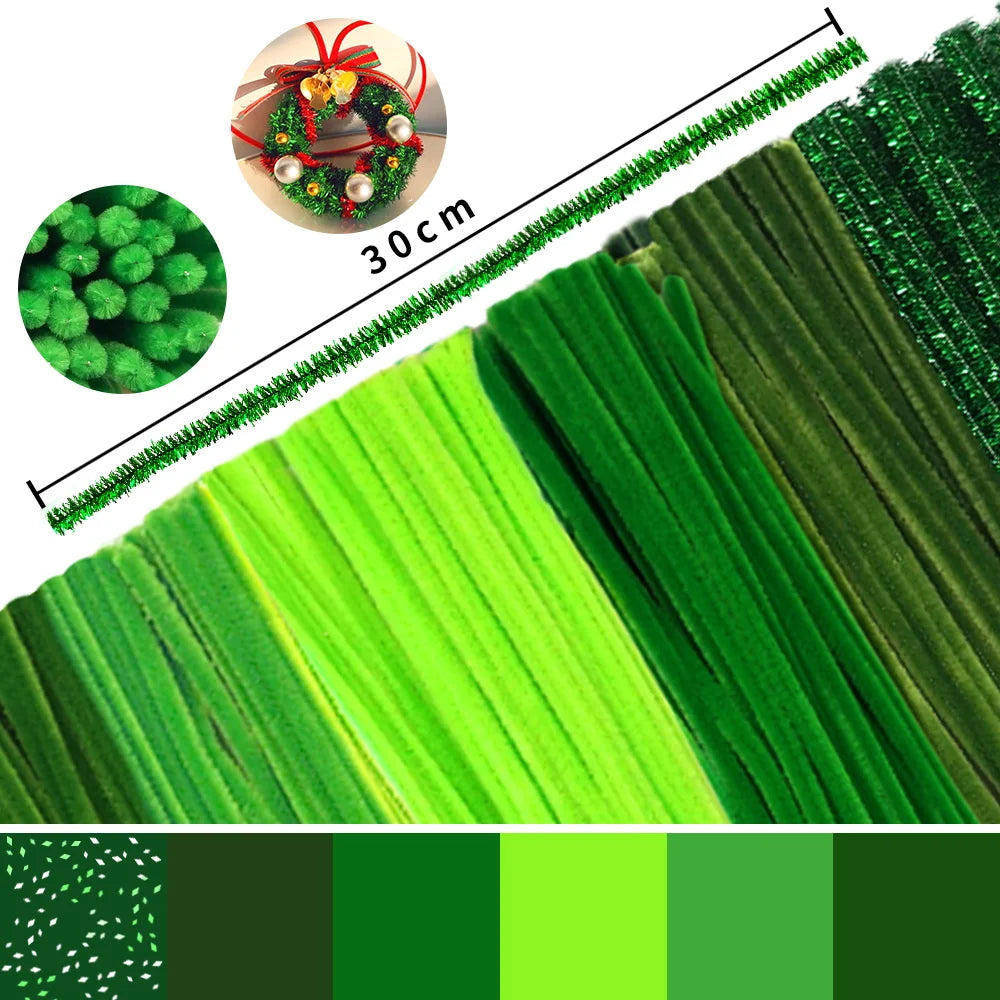 Pfeifenreiniger Set 100/300 Stück 6 Farben Farbverlauf für DIY Basteln