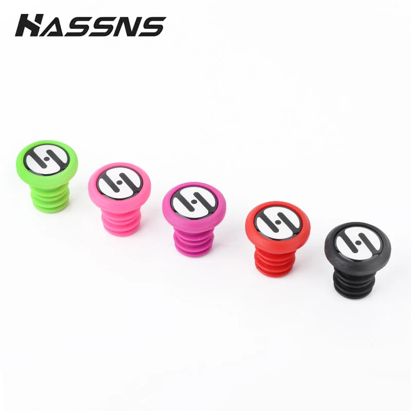 HASSNS Fahrradlenkerstopfen MTB Lock On Grips Bar End Road Mountainbike Silikon Lenkerendkappe Manschetten für Griffabdeckung