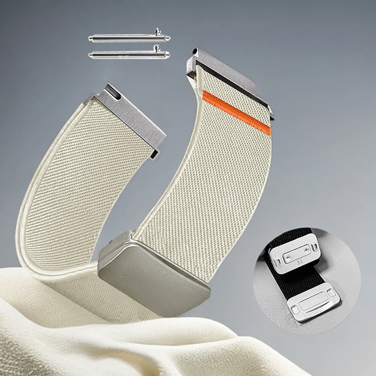 Magnetisches Nylon Uhrenarmband für Garmin Venu 3 18 20 22 mm-Yabubest - Home & More