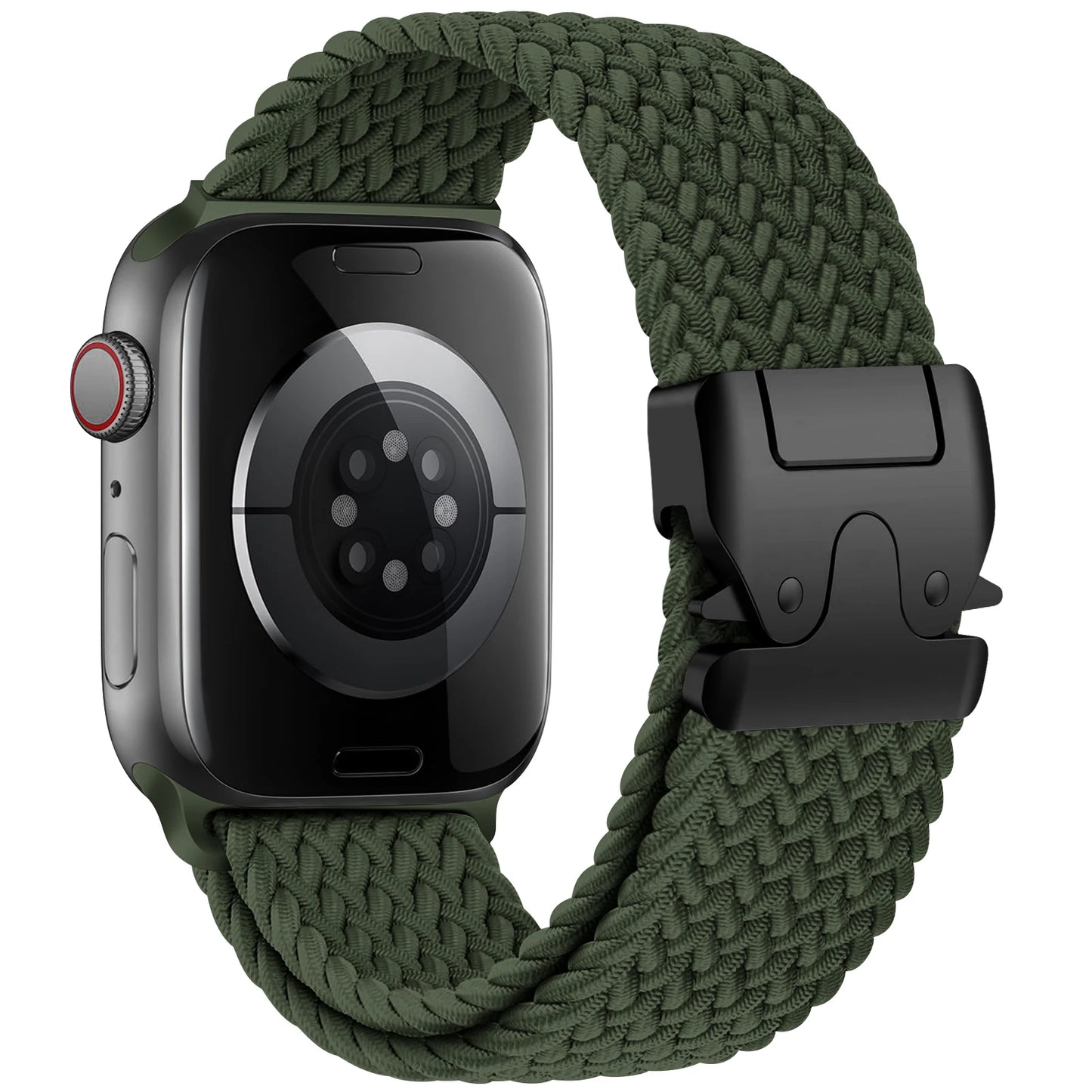 Geflochtenes Nylon Uhrenarmband Sport Ersatz für 41-49 mm Smartwatch