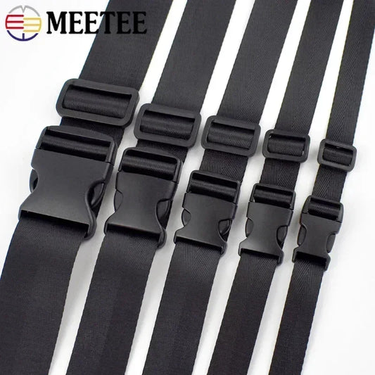 Nylon Gurtband Set 20-50mm mit Kunststoff Schnalle Tri-Glide Slider Haken