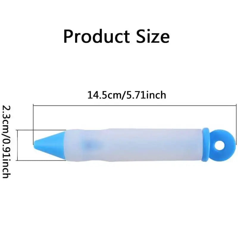Silikon-Dekorationsstift mit 4 Aufsätzen für präzises Cake Design