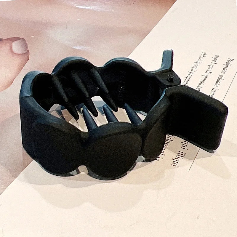 Frosted Mini Krabben Haarclip – Sicherer Halt - stylisher Y2K Look für Frauen