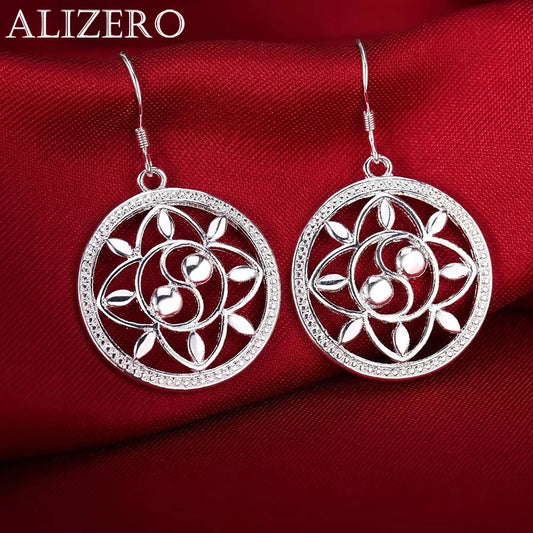 925 Sterlingsilber Kreisohrringe für Damen Eleganter Hochzeitsschmuck