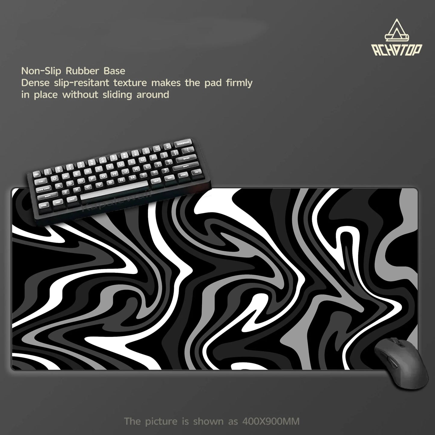 Großes Gaming Mauspad Strata Liquid Line Rutschfest Schreibtischunterlage