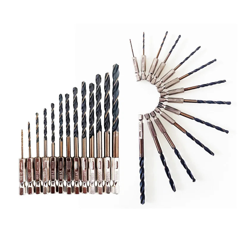 3/7/13PCS Spiralbohrer Set mit Hex Schaft für Holz und Metall