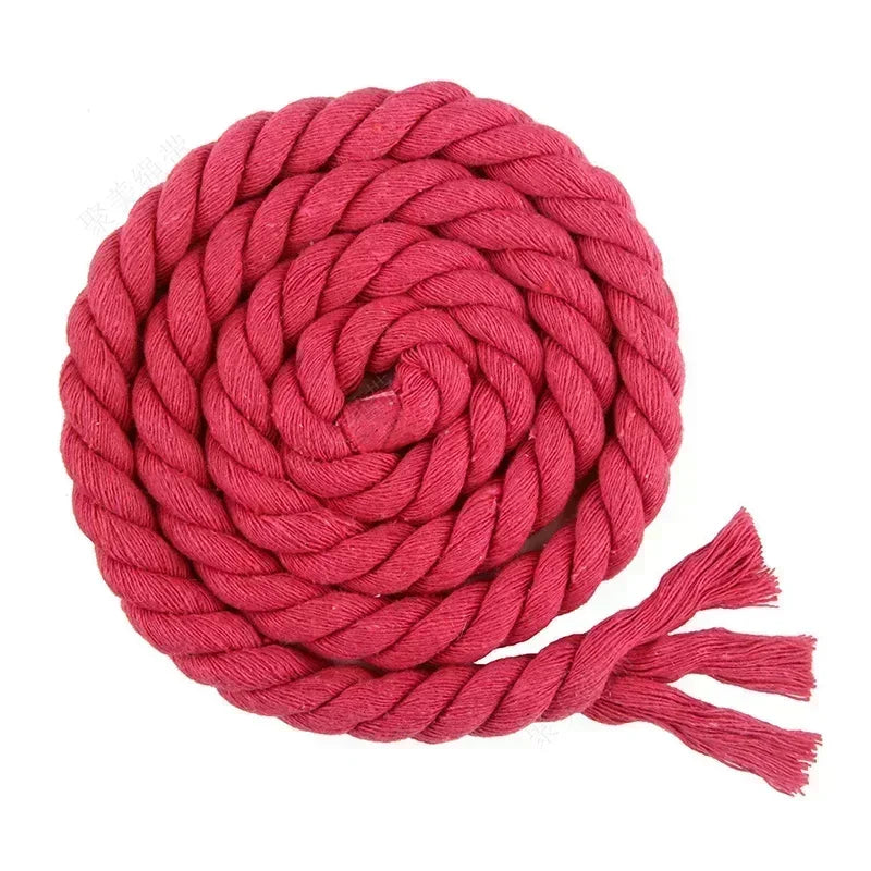 Buntes Baumwollseil 5 8 10 12 20 mm 5 m Makramee Kordel Nähzubehör