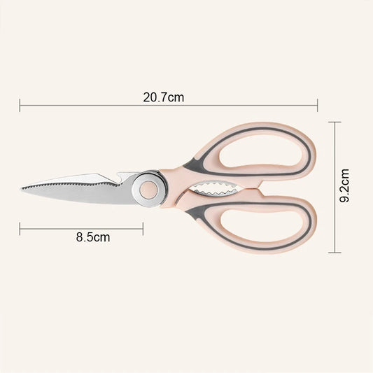 Multifunktionale Küchenschere aus Edelstahl für Fisch und Huhn