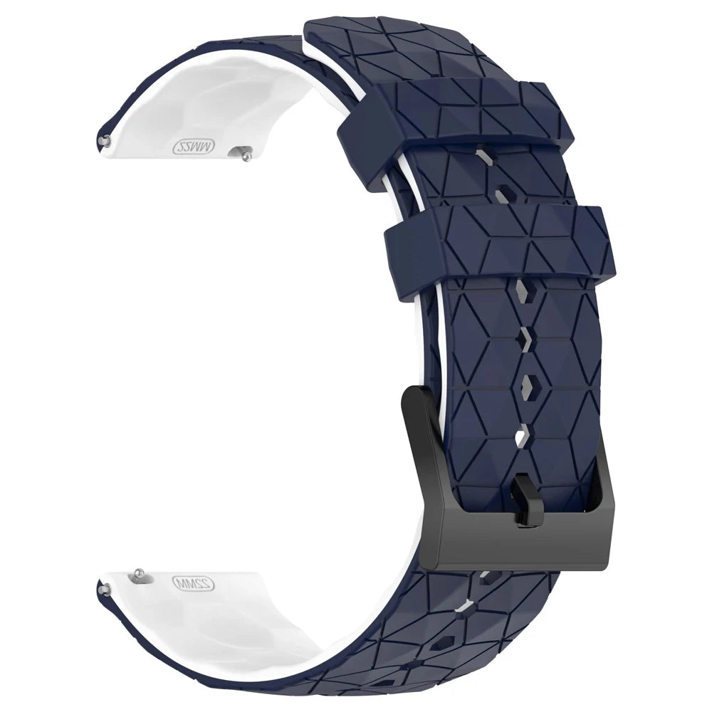 Sportliches Silikonarmband 20/22 mm mit Fußballmuster – perfekt für Xiaomi - Huami