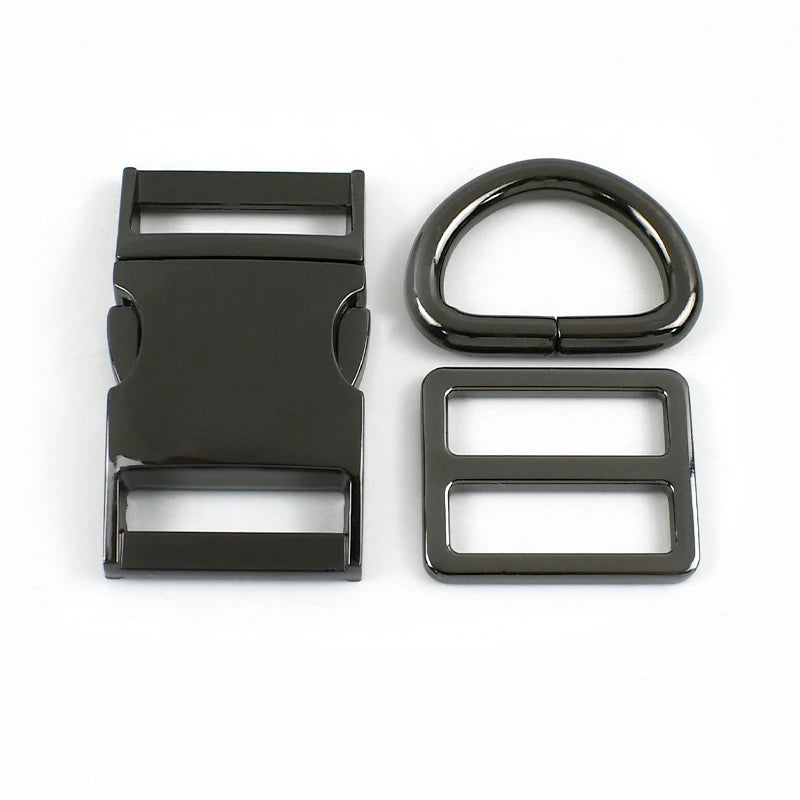 2 4 Sets Metall D-Ring Tri-Glide Slider Schnallen für Rucksack Gürtel