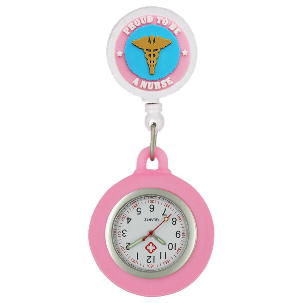 Präzise - stilvoll: Unisex Fob Taschenuhr mit medizinischen Symbolen, 4 cm