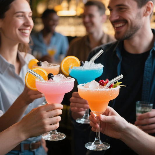 15 cm kurze wiederverwendbare Glasstrohhalme mit Reinigungsbürste