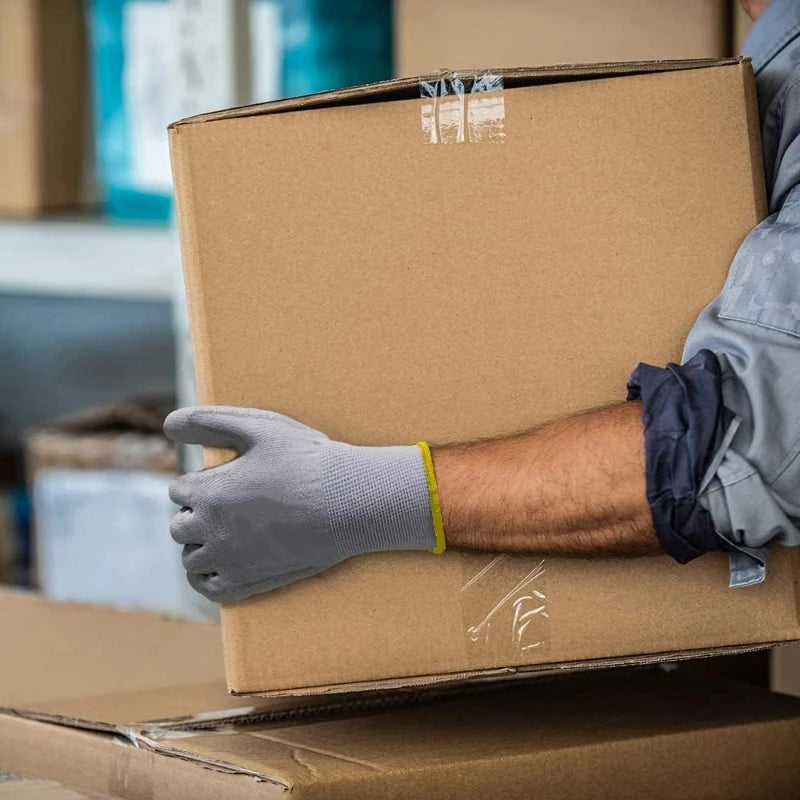 Atmungsaktive PU-Arbeitshandschuhe für sicheren Griff und Komfort