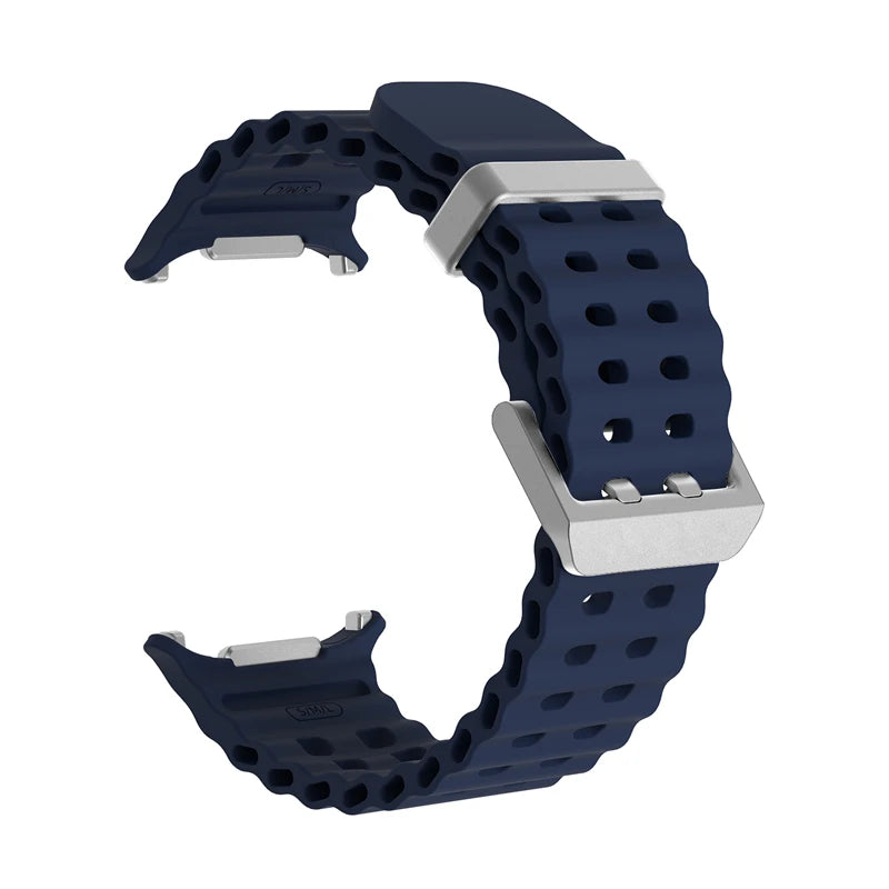 Marine Silikonarmband für Samsung Galaxy Watch Ultra 47 mm 2025 Modell
